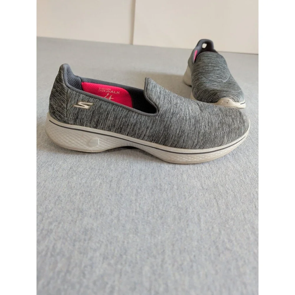 Sketchers Go Walk 4 Achiever Goga Max Grey Slip Athleisure 14165 Lightweight